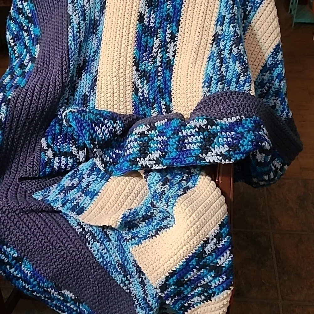 Hand Crafted Crochet Quilt New